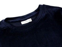 Name It dark sapphire velvet short top